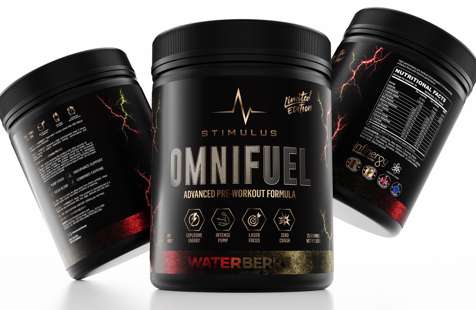Stimulus Omnifuel Advanced Pre-Workout Formula Waterberry Limited Edition